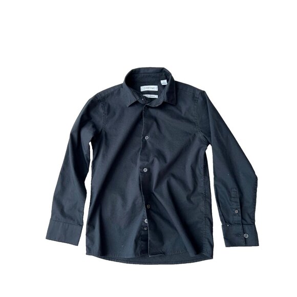 Calvin Klein CK Boys Button Shirt Black ( 7 ) - Picture 1 of 1